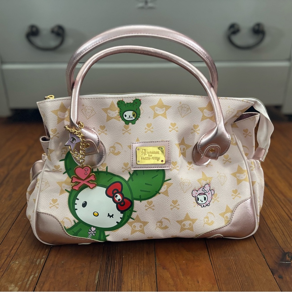 Hello Kitty x Tokidoki Pink and Green Shoulder Bag